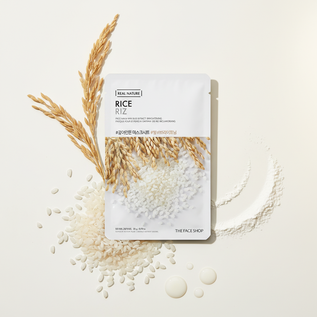 Real Nature Face Mask with Rice Extract 20G