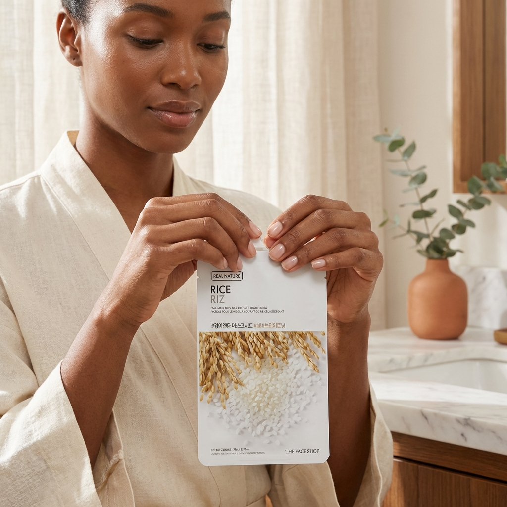 Real Nature Face Mask with Rice Extract 20G