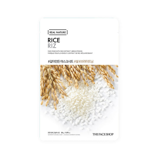 Real Nature Face Mask with Rice Extract 20G