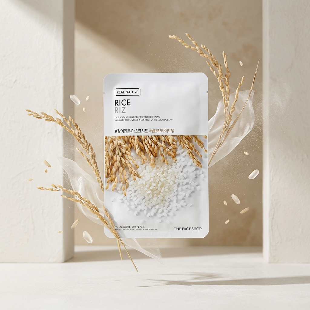 Real Nature Face Mask with Rice Extract 20G