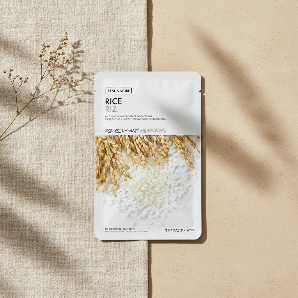 Real Nature Face Mask with Rice Extract 20G