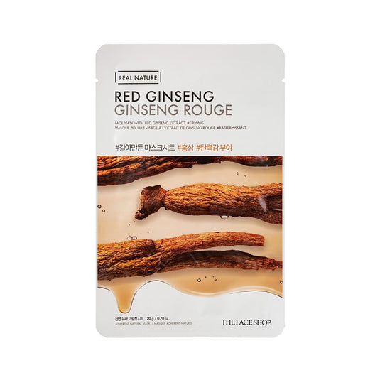 Real Nature Face Mask with Red Ginseng Extract 20G