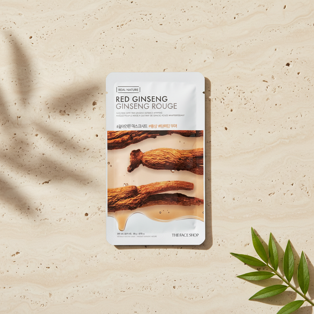 Real Nature Face Mask with Red Ginseng Extract 20G