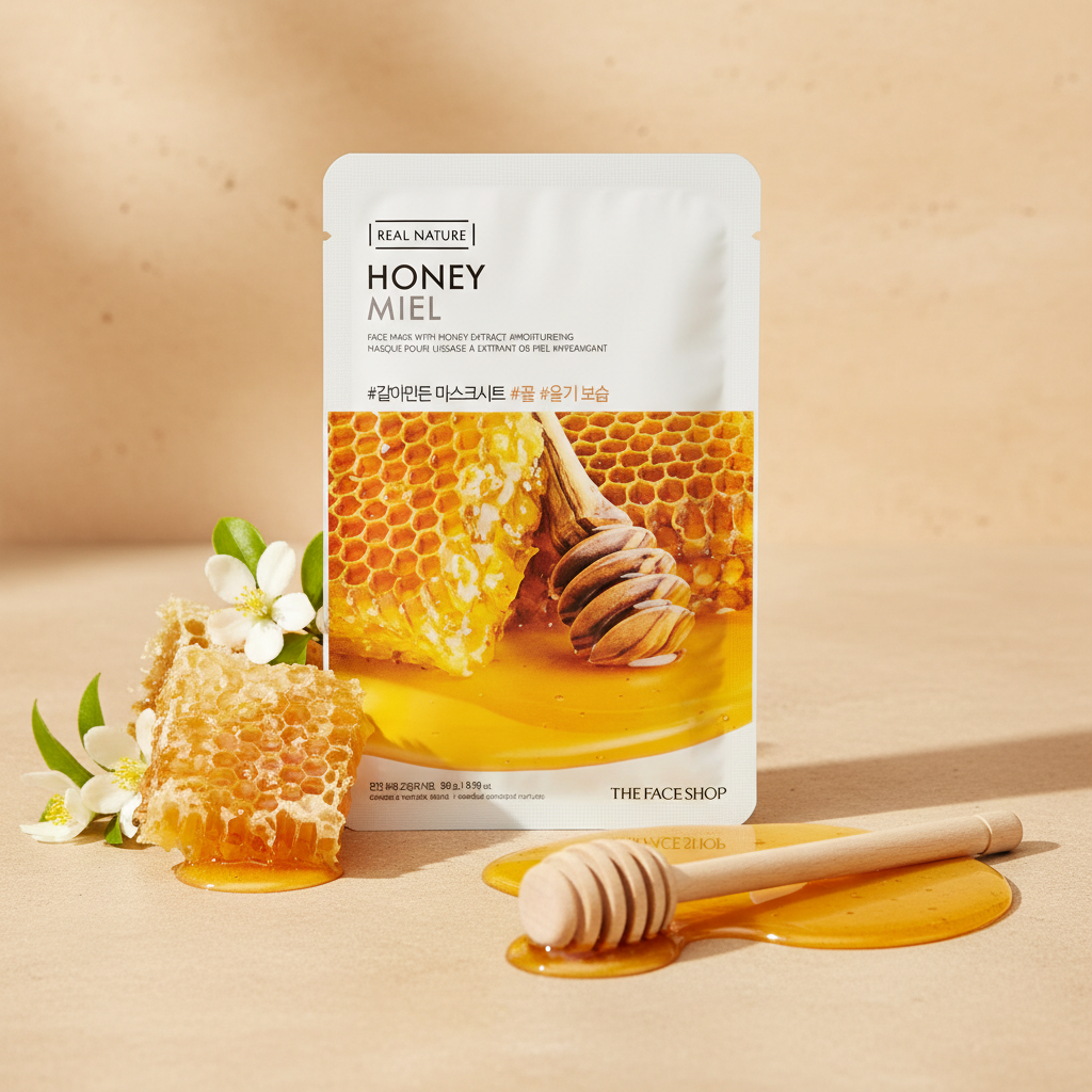 Real Nature Face Mask with Honey Extract 20G
