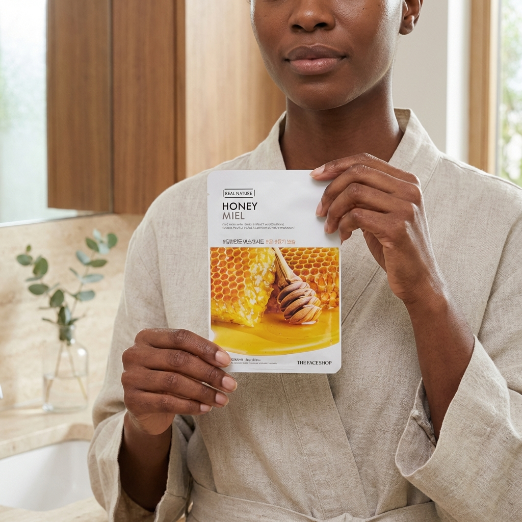 Real Nature Face Mask with Honey Extract 20G