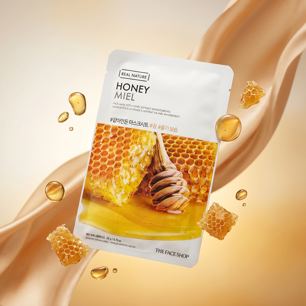 Real Nature Face Mask with Honey Extract 20G