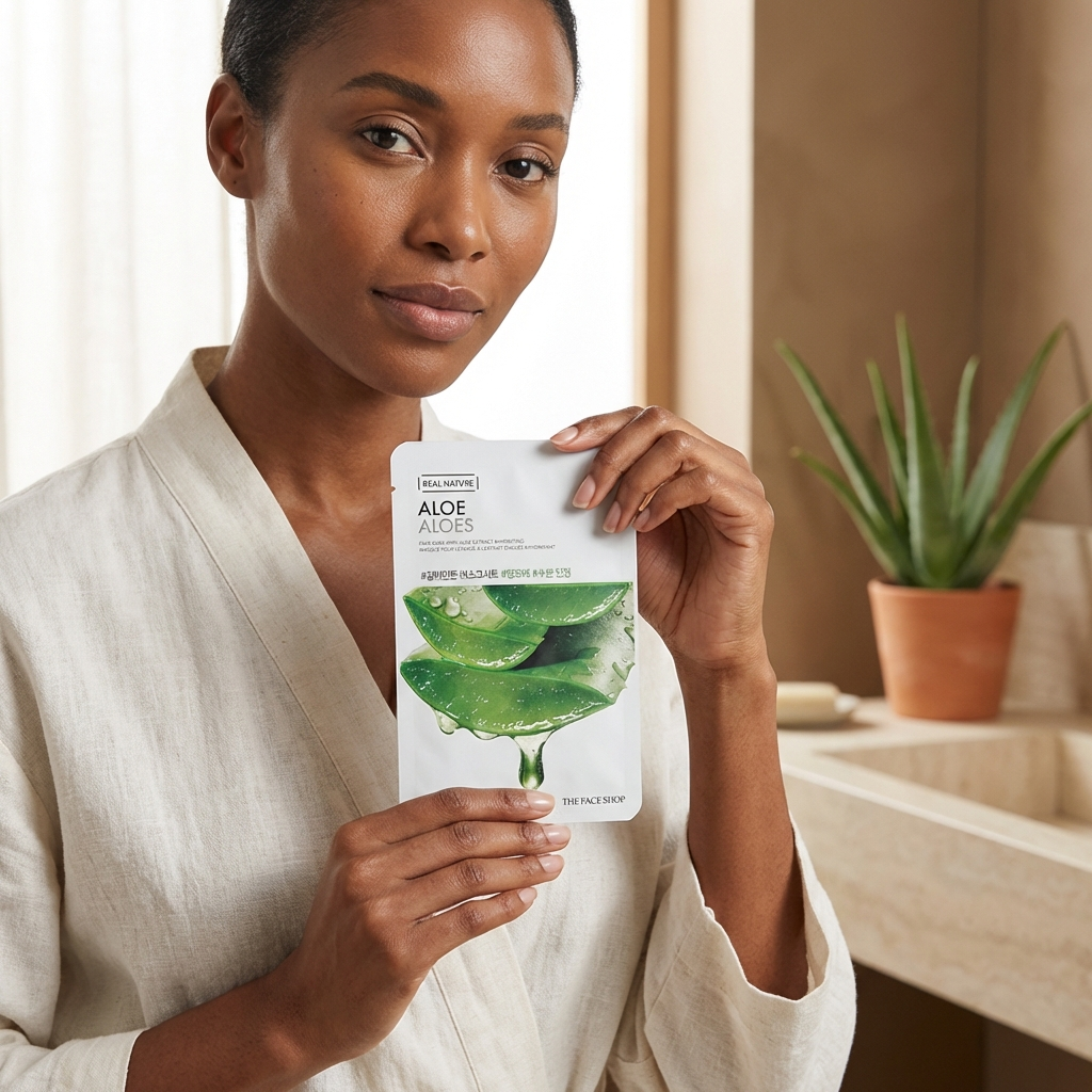 Real Nature Face Mask with Aloe Extract 20G