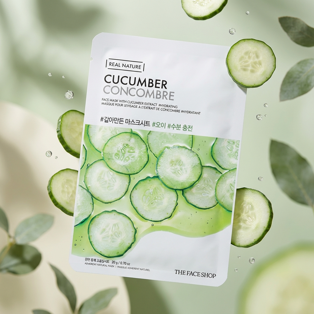 Real Nature Face Mask with Cucumber Extract 20G