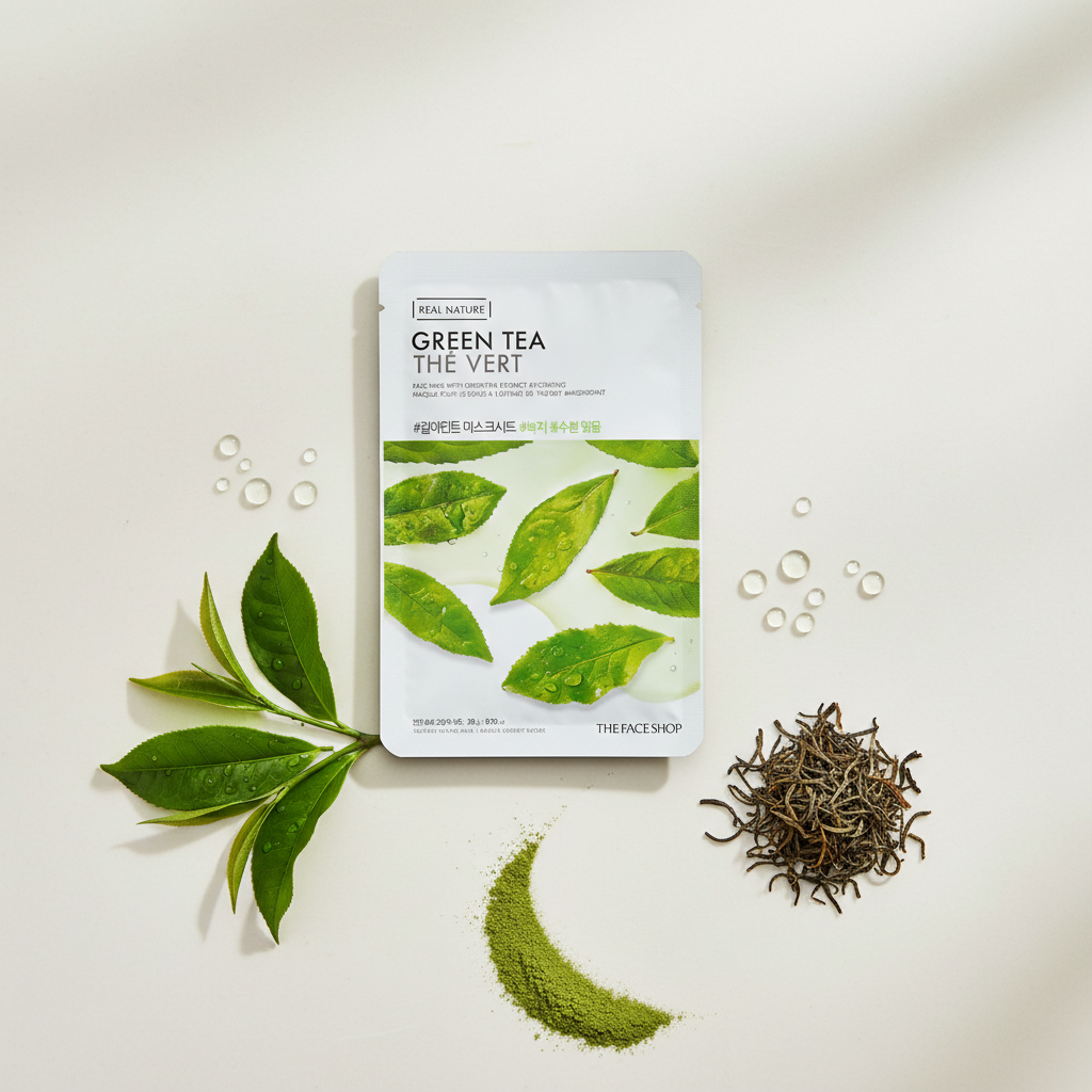 Real Nature Face Mask with Green Tea Extract 20G