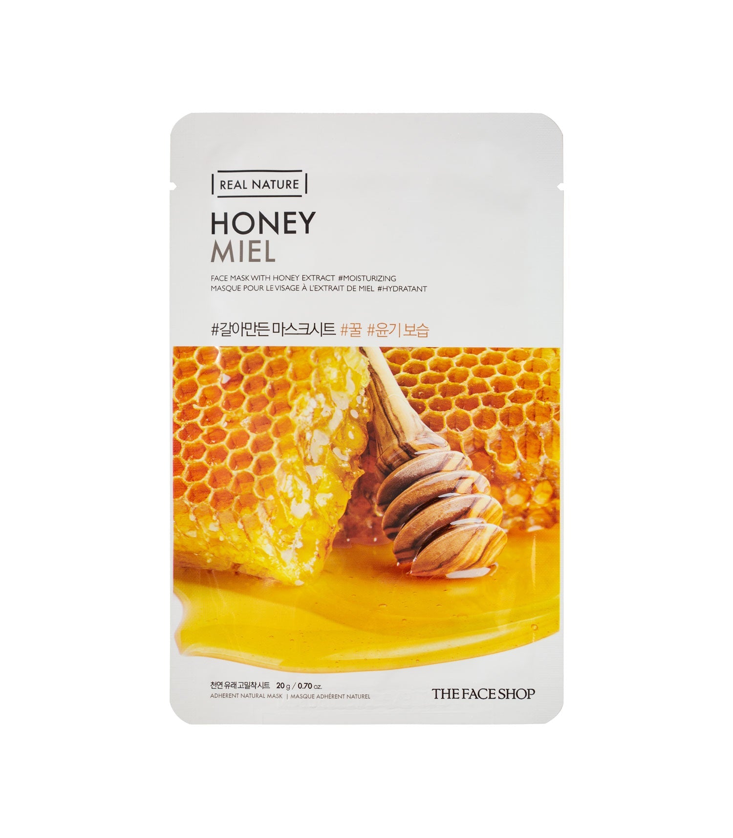 Real Nature Face Mask with Honey Extract 20G