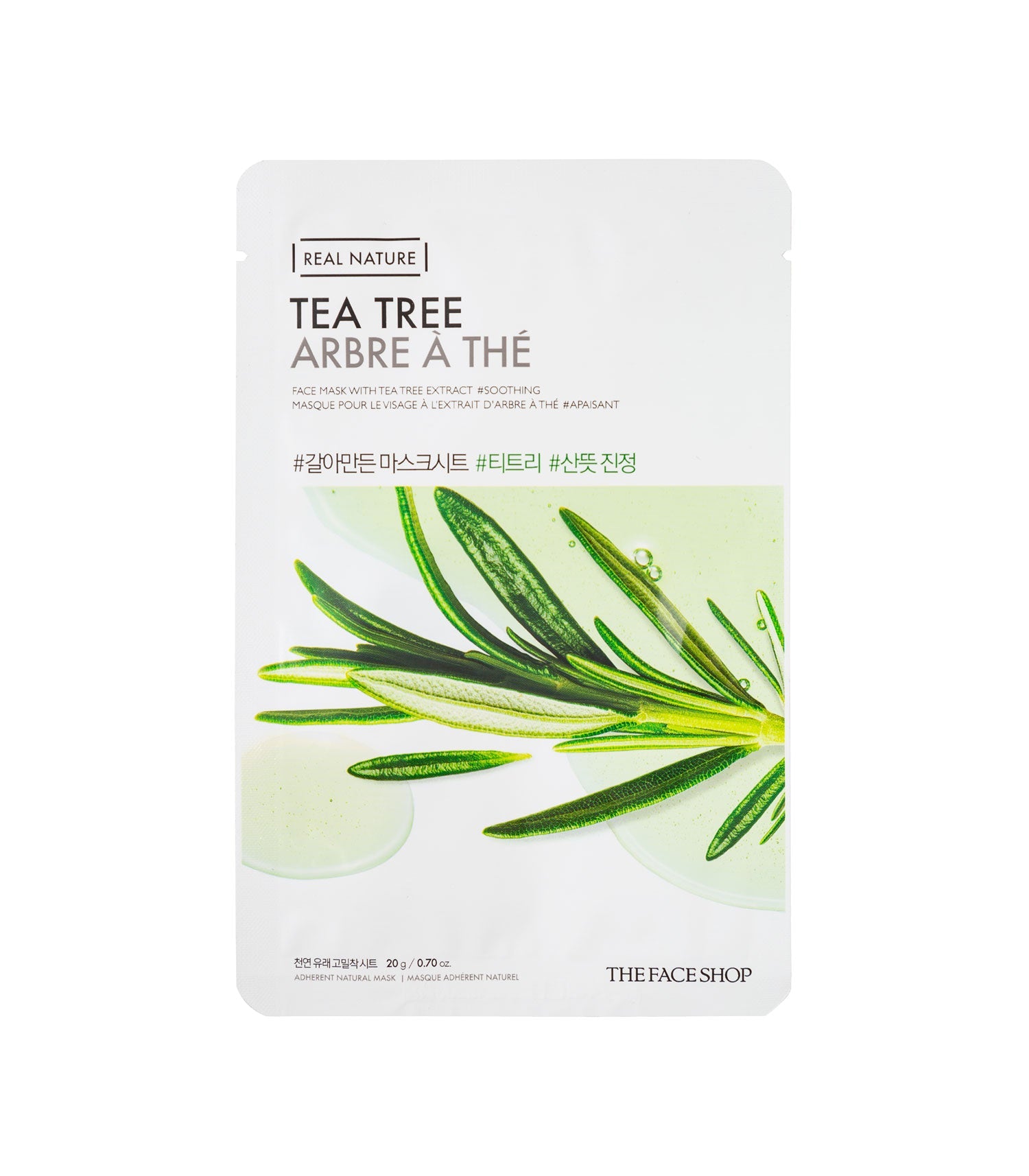 Real Nature Face Mask with Tea Tree Extract 20G